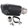 4894829228464 Unbrand Motorcycle Short Exhaust Muffler Pipe Removable For