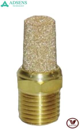 Adsens Technology Bm48 Factory New Sintered Bronze Bm-48 Brass Pneumatic Muffler 1/2 Inch Npt