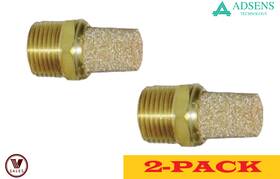 Adsens Technology Bm68 2-pack New Bm-68 Brass Pneumatic Muffler 3/4 Inch Npt