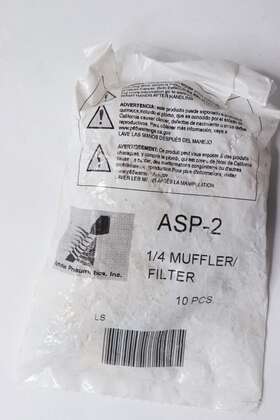 Arrow Asp-2 10-pk Pneumatic Exhaust Muffler 300 Psi 1/4 Inch Npt