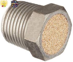 Dixon Valve & Coupling Asp-3bv Nickel Plated Steel Air Hose Breather Vent 3/8 Inch Npt Male 3/4 Length