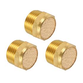 Fixinairp 679134749958 3 Pcs Pneumatic Exhaust Muffler 1/2 Inch Npt Male Sintered Bronze