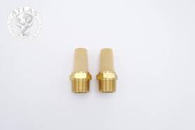 Ivlpha 726084037748 Pneumatic Air Muffler Sintered Bronze Brass Filter 3/4 Inch Male Npt Pneuma