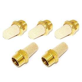 Joywayus 609301989979 Air Pneumatic Muffler Long Exhaust 1/4 Inch Npt Male Brass Flow Control S