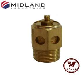 Midland Metals 940801 1/4ftft Brass Speed Control Muffler