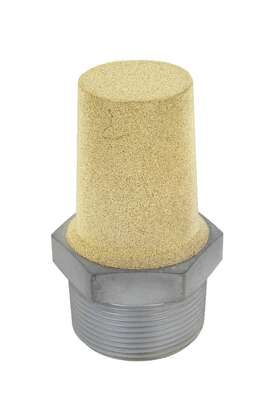 1086-24abk Milton Industries 25 Pneumatic Exhaust Muffler 1 1/2 Inch Mnpt 40 Micron Sintered Bronze Silencer 25ea