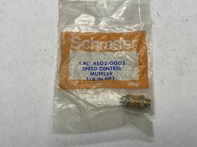 Parker Schrader Bellows 4502-0002 New In Bag 1/8 Inch Npt Speed Control Muffler