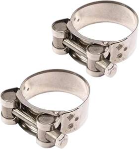 Senyango 701555417410 2pcs Exhaust Clamp Stainless Steel Band Replacement For Motorcy