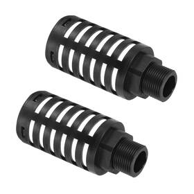 Uxcell 679134755942 2pcs Pneumatic Exhaust Muffler G 3/4 Inch Thread Male Plastic Air Fitting