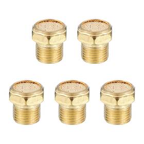Uxcell 781954077620 5pcs Air Pneumatic Mufflers G1/8 Inch Male Thread Noise Reduce