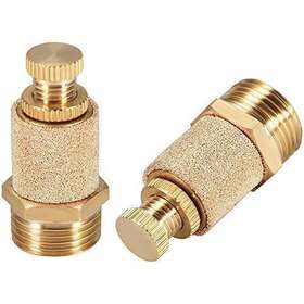 Zlyy 744306732738 3/8 Male Thread Pneumatic Silencer Muffler Fitting Top Adjustable Air Flow Speed