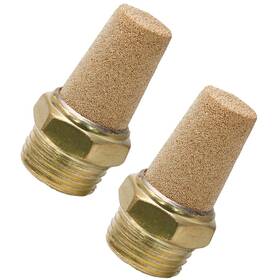 Zort231130-003 Zorfeter 2pcs Pneumatic Brass Exhaust Muffler Filter 1/2 Inch Npt Male Thread He