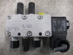 Aventics V740 Solenoid Valve 572 749 0220 150 Psi 24VDC Used. Fixed Price $50.00.