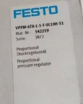 New Festo VPPM-6TA-L-1-F-0L10H-S1 542219 Proportional Valve. Fixed Price $694.00.