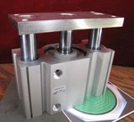 Smc Compact Guided Air Cylinder 50MM Stroke 80MM Bore B145PSI MGQM80-50-XC18. Fixed Price $225.00.