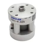 Fabco-air PSD1-0.625 Pneumatic Cylinder, 1/2" Bore, 5/8" Stroke, #10-32, 200PSI. Fixed Price $54.00.