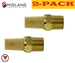 2PCS Brass Sintered Bronze Muffler Midland Metals 1/8" Npt 300021. Fixed Price $15.79.