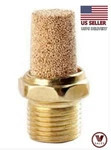 3/8" Brass Sintered Bronze Muffler Pneumatic Cone Filter Npt. Fixed Price $7.27.