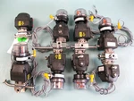 Lot (5) 1/2" Tri-clamp Itt Pure-flo Sanitary Valve Assy W/ A206 Actuators C15. Fixed Price $125.00.